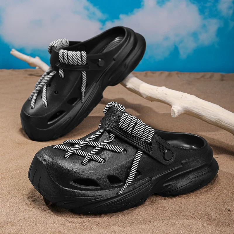 

2025 Summer Men Clogs Slippers Men's and Women's Leisure Slides Beach Shoes Home Garden Shoes Outdoor Sandals