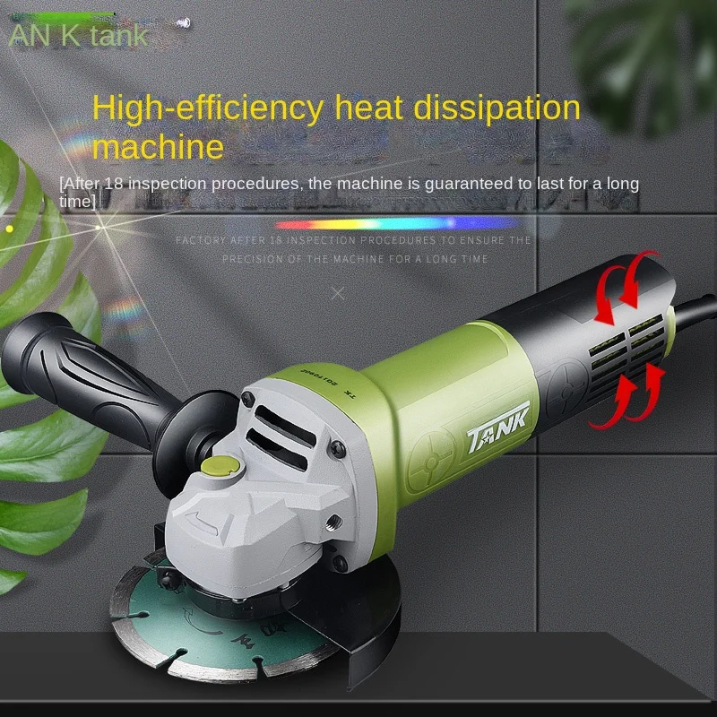 Wyj Angle Grinder High-Power Handheld Polishing Small Hand Grinding Wheel Grinding Machine Polishing Slotting Machine