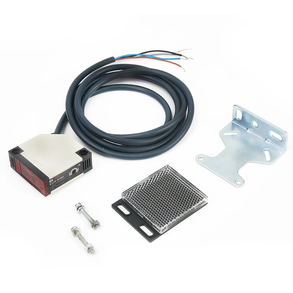 E3JK-R4M1 AC90-250V 3A Specular Reflection Retroreflective Photoelectric Sensor Switch Proximity Switch Screws 75 Degree Celsius