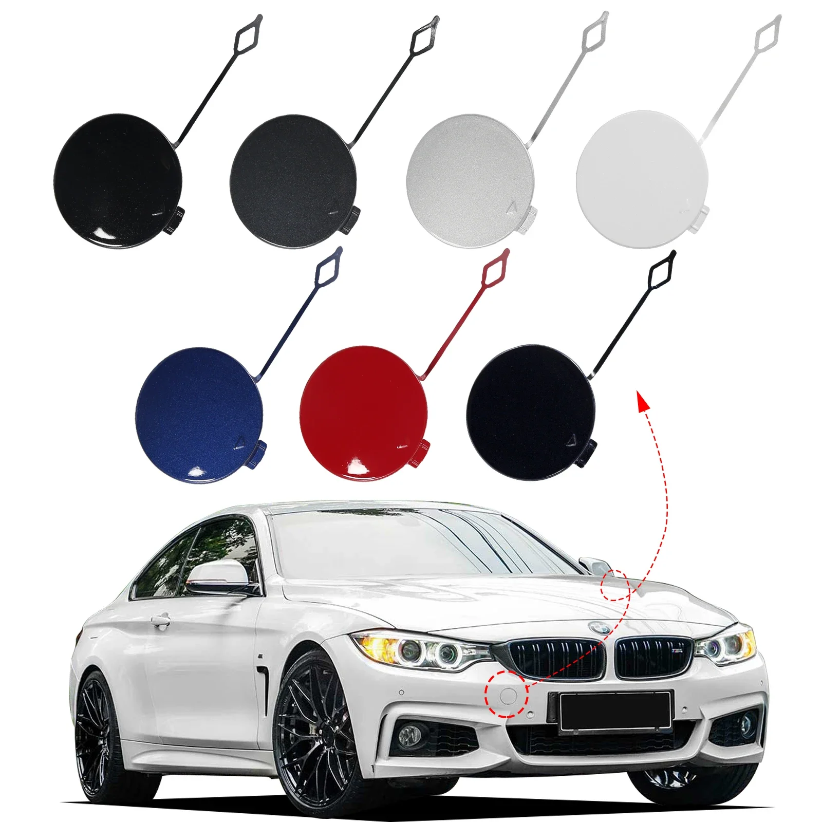 

Передний бампер OLANGDA, крышка фаркопа, крышка буксировочного крюка для BMW 4 M-Sport F32 F33 2014 2015 2016 2017 2018 2019 51118061005