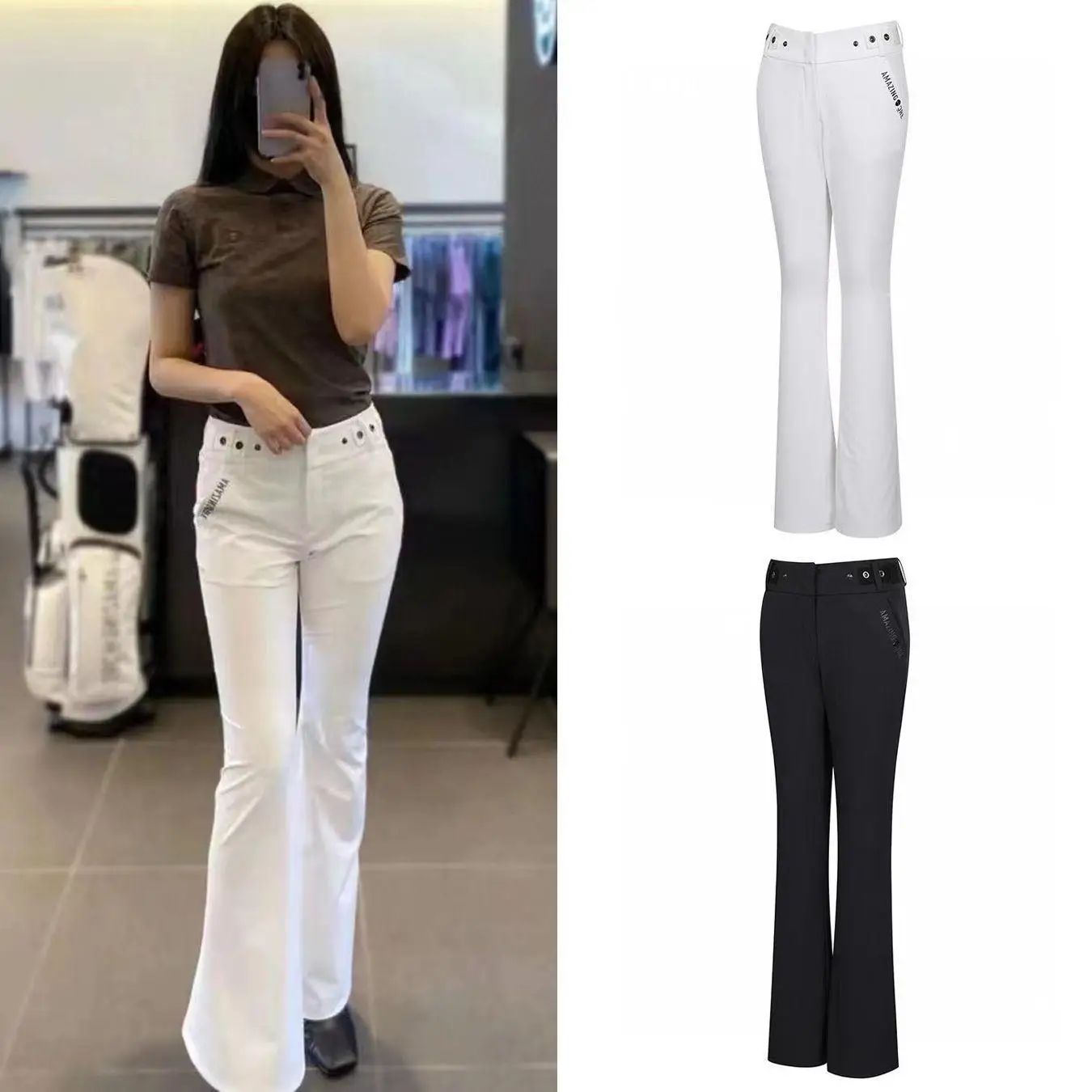 

Women's Golf Performance Pants Versatile Spring/Summer Flared Trousers