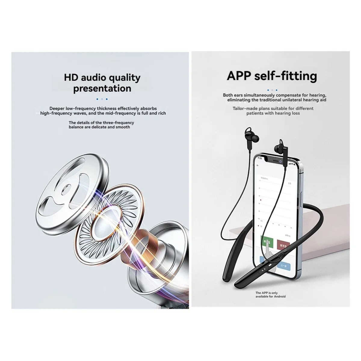 

2025+Hearing Aids Earphone for Deafness Bluetooth Wireless Hearing Aid 16 Channel Elderly Deaf Neckband Sound Amplifier