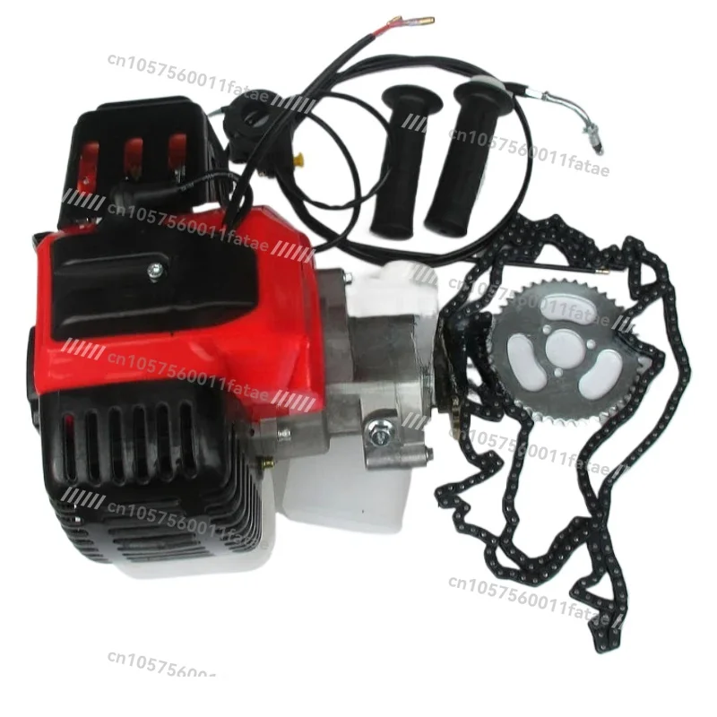 

DIY Motorized Bicycle GAS Motorized Bicycle Set,49cc Bicycle 2-Stroke Gas Engine Engine Kit