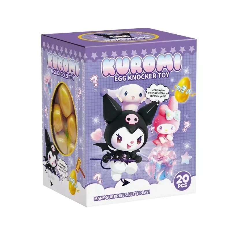 Sanrio Nieuw patroon Kuromi ucky Smash Golden Egg Blind Box Klop Golden Egg Verrassing Blind Box Speelgoed Kerst Halloween geschenken