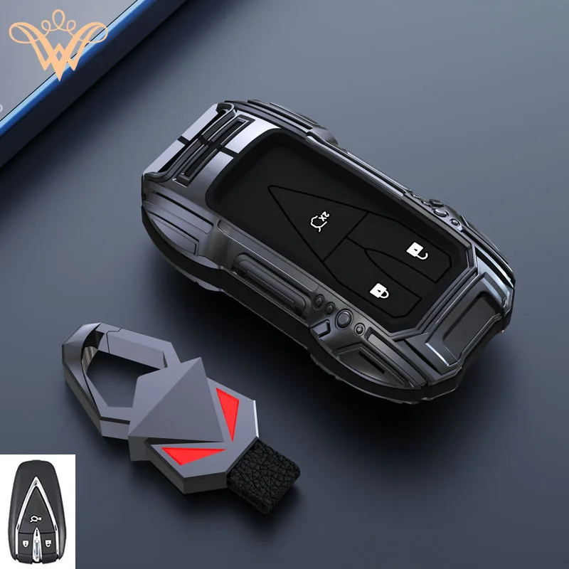 

Zinc Alloy Car Key Case Cover For Changan Eado Unit CS35plus CS55plus CS75plus Smart Protected Keychains Interior Accessories