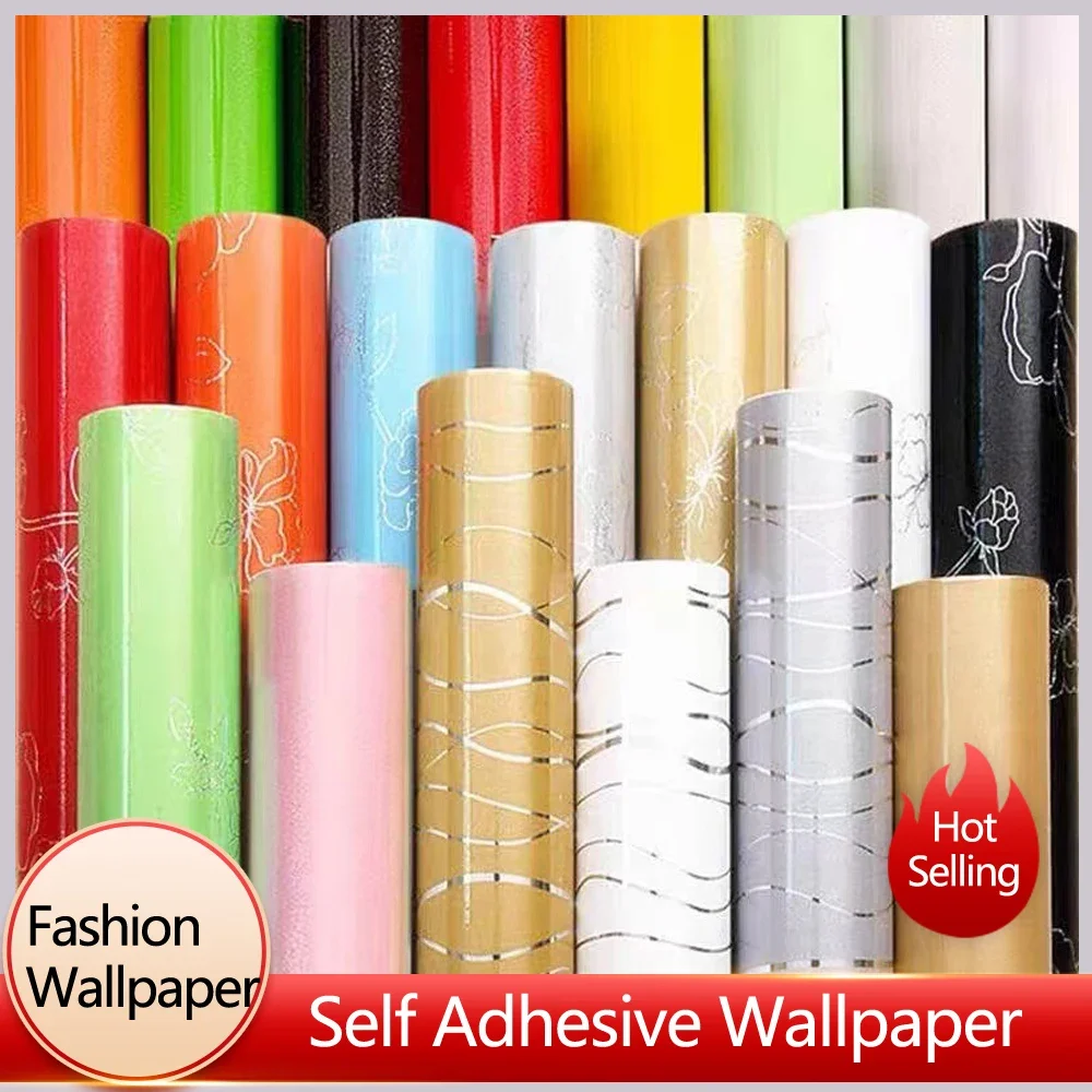 Laser Baking Paint Thicken Self Adhesive Wallpaper Desktop Cabinet Renovation Sticker Kitchen Waterproof Oil Resistant Sticker