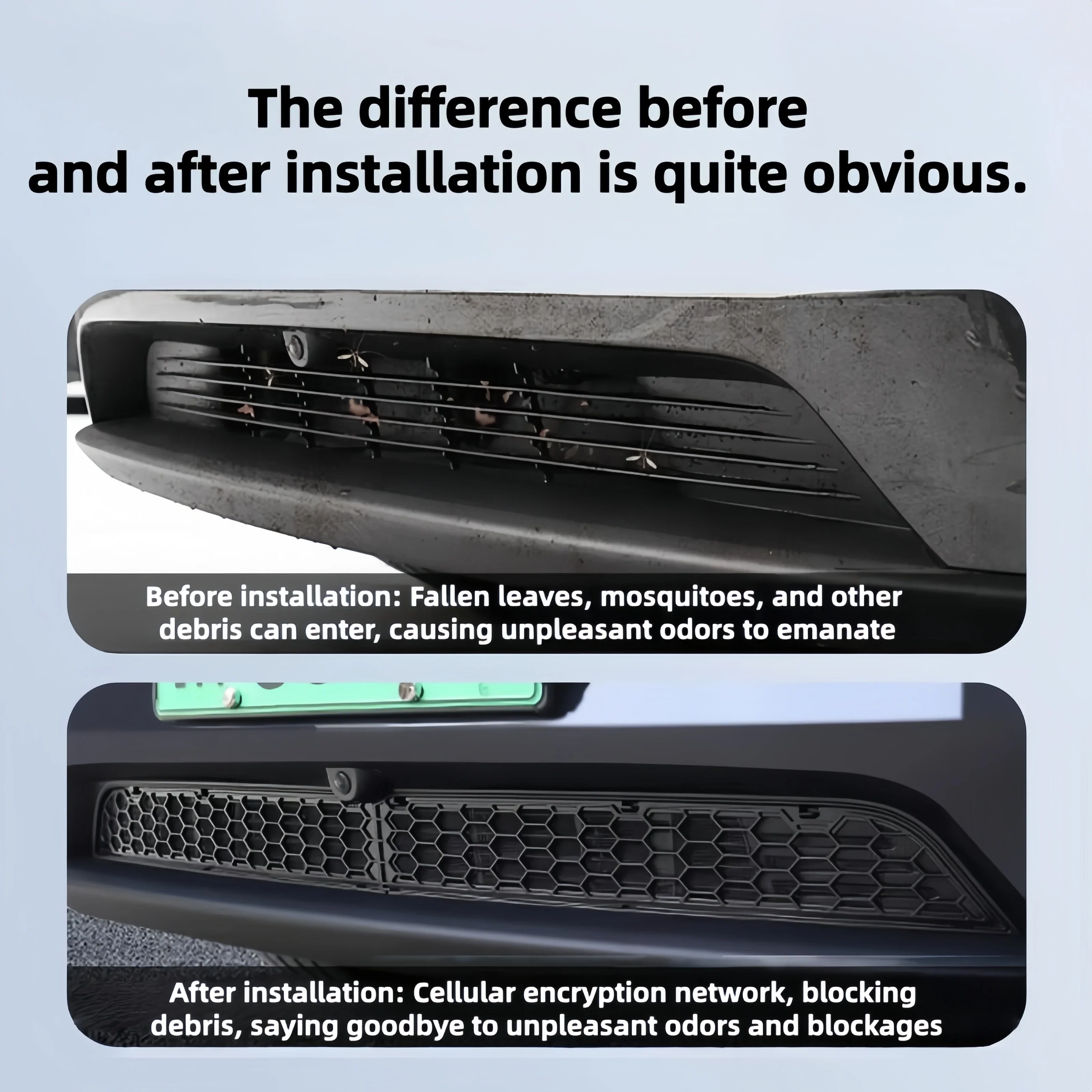 for Tesla Model 3 Highland 2026 Lower Bumper Intake Grille Accessories Anti-Insect Net Mesh Air Vent Under Seat Protect Cover - view 2