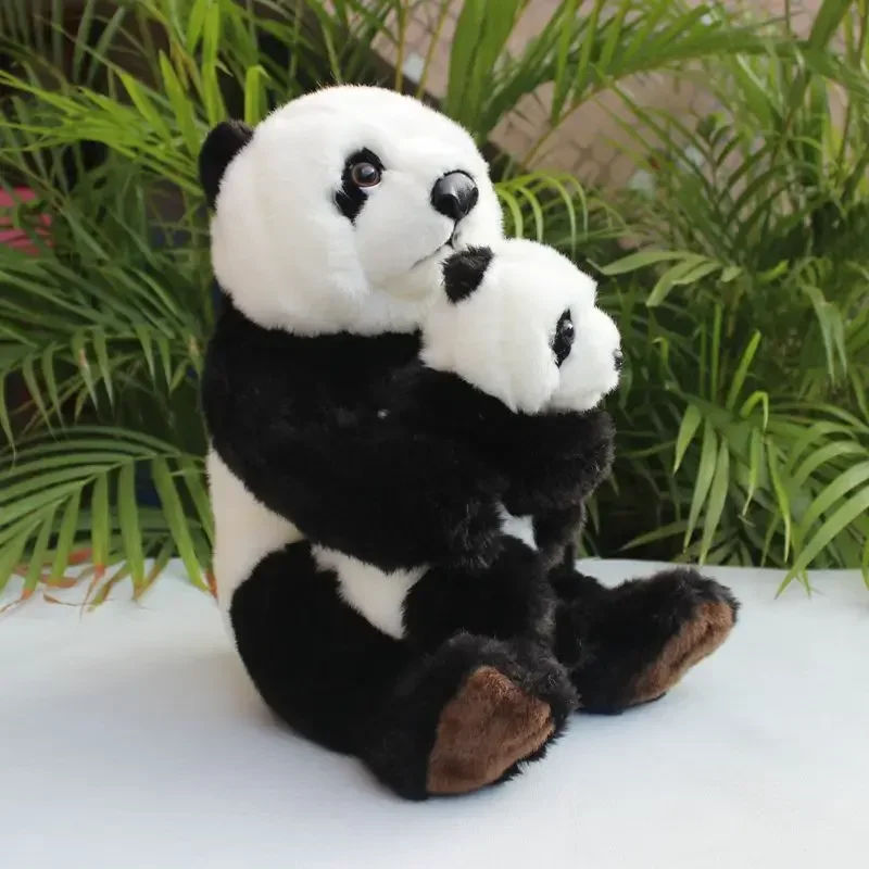 

Panda High Fidelity Panda Family Plushie Giant Panda Plush Toys Lifelike Animals Simulation Stuffed Doll Kawai Toy Gifts