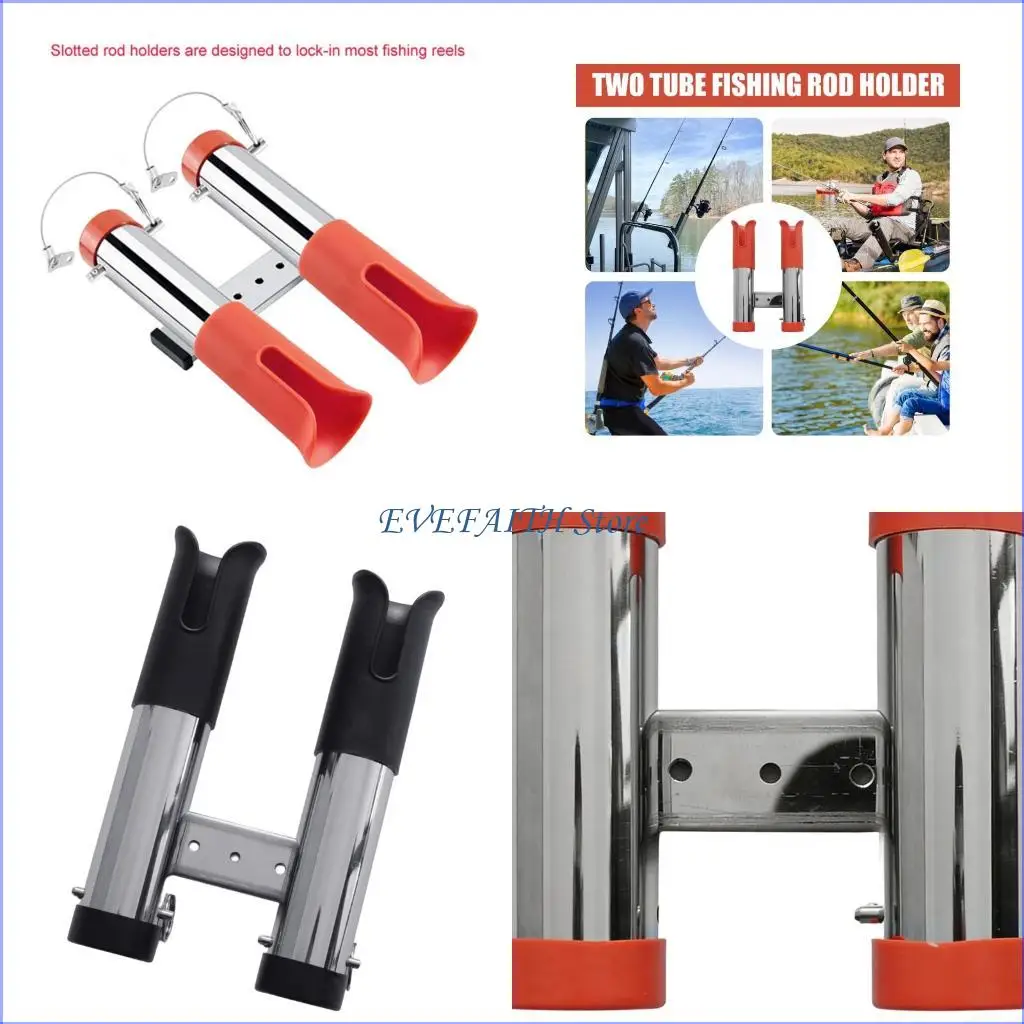 

124B Fishing Equipment Support Stainless Steel Clamp On Fishing Rod Holder Stand For Marine Boat