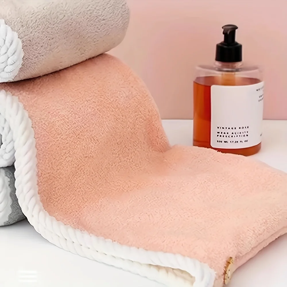 Ultra-Absorbent Microfiber Hair Towel, Safe for Curly, Spiral & Wavy Hair Textures, Soft Non-Frizzy Quick-Drying Portable