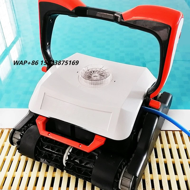 HUAXI Automatic Robotic Pool Vacuum Cleaner 200W Energy Saving, 25m Cable, Wall/Floor Scrubbing for Inground Pools