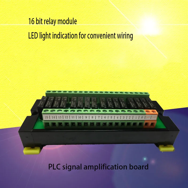 

PLC signal amplification board, 8-way, 12-way, 16-way, original PA1A relay module terminal block YB-M808