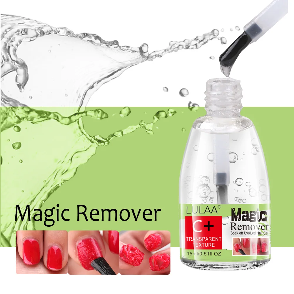 15ml Magic Burst Gel Polish Remover Soak off Sticky Layer Cleaner Nail Degreaser Semi-permanent Nail UV Gellak Remover