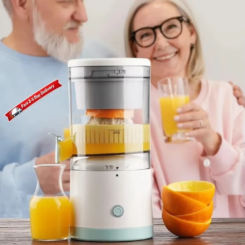 Rechargeable Electric Juicer Portable Citrus Squeezer USB Charging Orange Lemon Kiwi Grapefruit with Cleaning Brush Fresh Juice