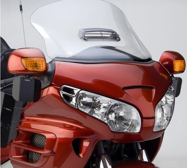 

Topteng хром ветровое стекло ветровое отверстие для Honda Goldwing 1800 GL1800 GL 1800 2001-2016