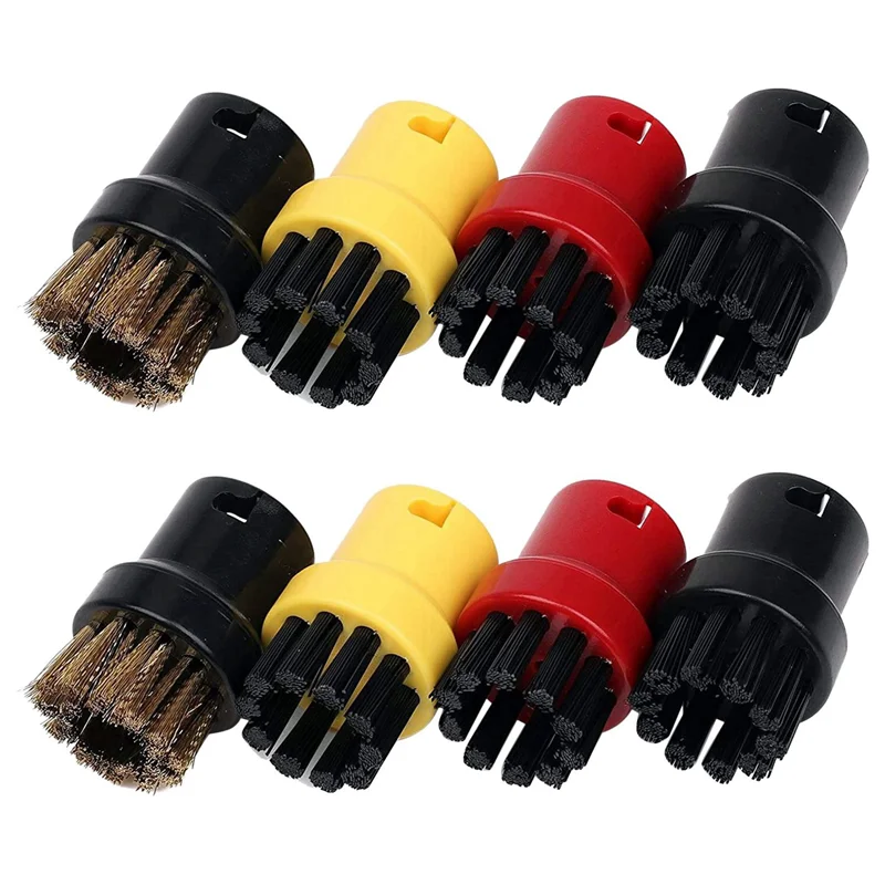 16Pcs Nylon + Brass Wire Brush, Steam Cleaning Nozzles For Karcher SC1 SC2 SC3 SC4 SC5 SC7 CTK1 Steam Cleaner-ABPX