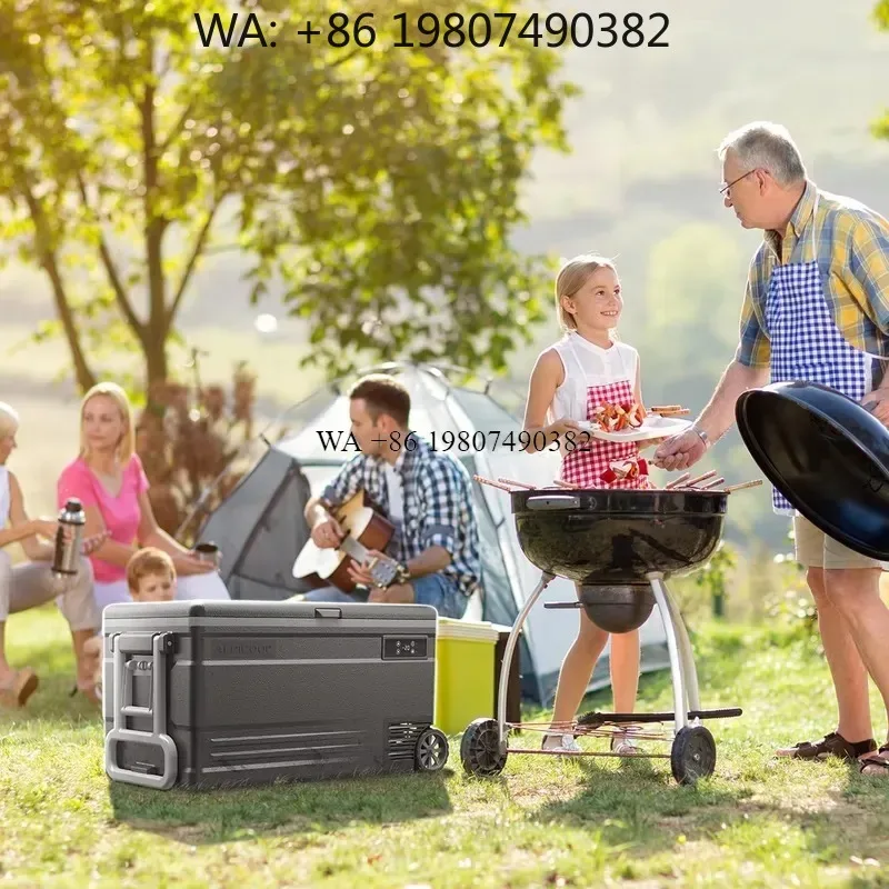 wmwmnu for Alpicool U55 Portable Car Refrigerator with Detachable Battery Cooler Box Compressor Freezer 12V Dual Use Fridge