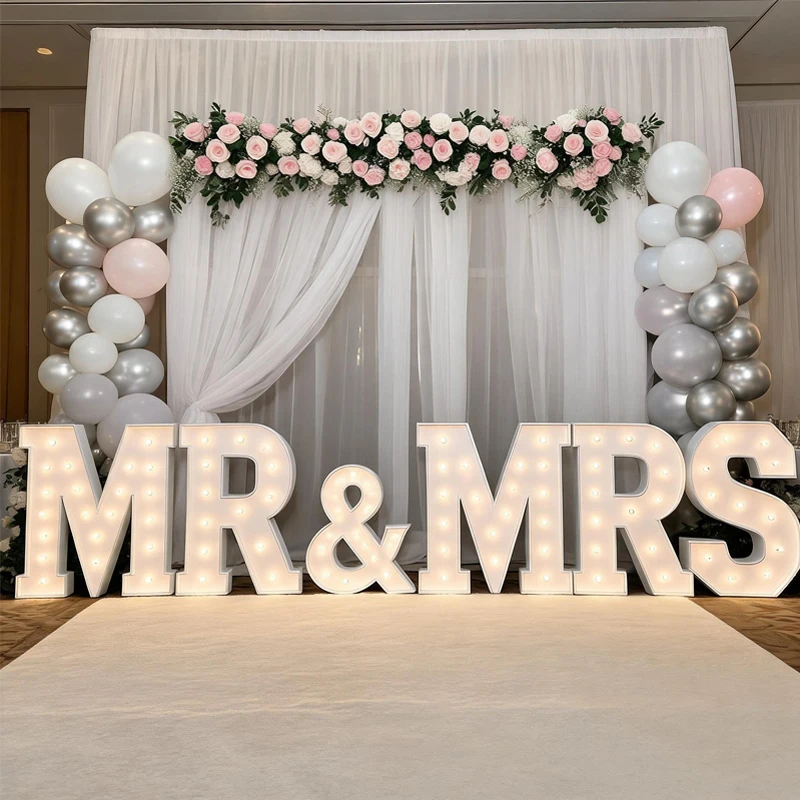 特注サイズ巨大マーキーサイン3dイルミネーションナンバーサイン-誕生日パーティー結婚式装飾ライト