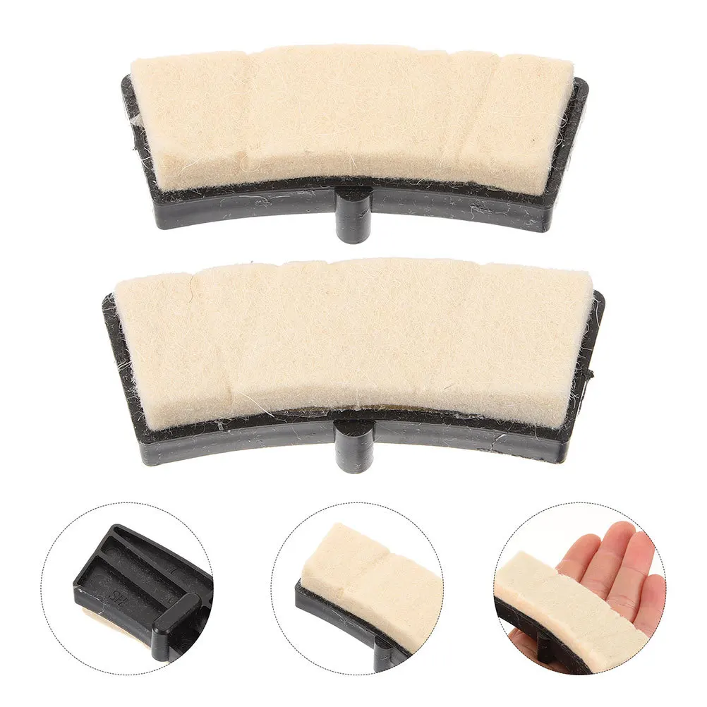 2pcs 1 Pair Felt Brake Pads For Stationary Exercise Bikes Durable Indoor Cycling Replacement Quiet Fitness Bike Accessories