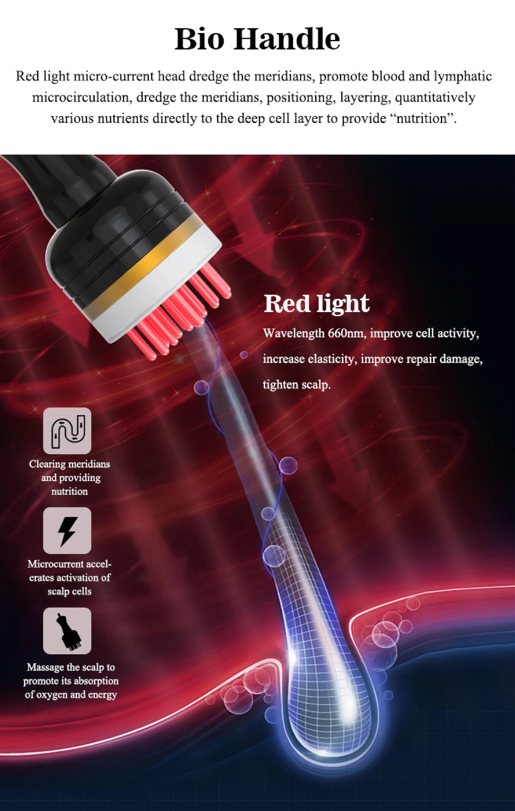 Newest 650nm Diode Laser Machine Scalp Therapy and Hair Restoration Laser Beauty Equipment Against Hair Removal view 6