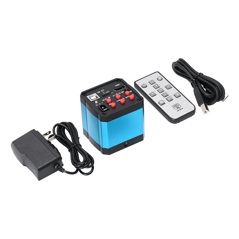 كاميرا مجهر فيديو صناعية رقمية HAYEAR HD 2K 14MP 1080P HDMI CCD 100X C-Mount عدسة تكبير 56LED ضوء لحام PCB