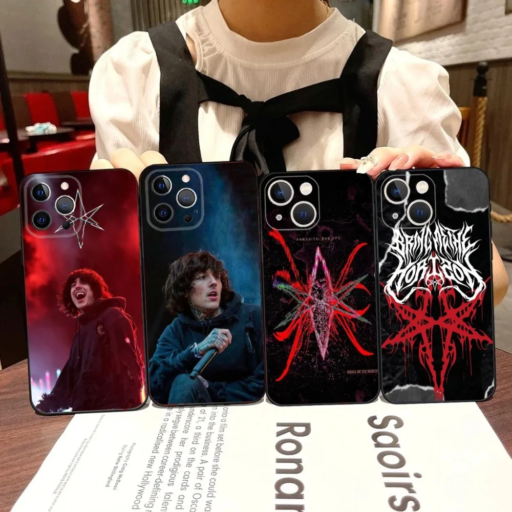 Oli Sykes B-Bring Me Phone Case For iPhone 16,15,14,13,12,11,Pro,X,XS,Max,XR,Plus,Mini The H-Horizon Black Soft Silicone Case