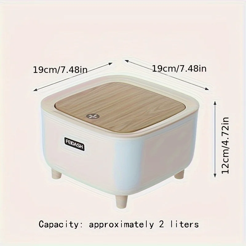 Desktop Trash Can,  Living Room Press-type Desk Garbage Can, Mini Car  Bucket With Lid, Car Accessories, Kitchen Bathroom Bedroo