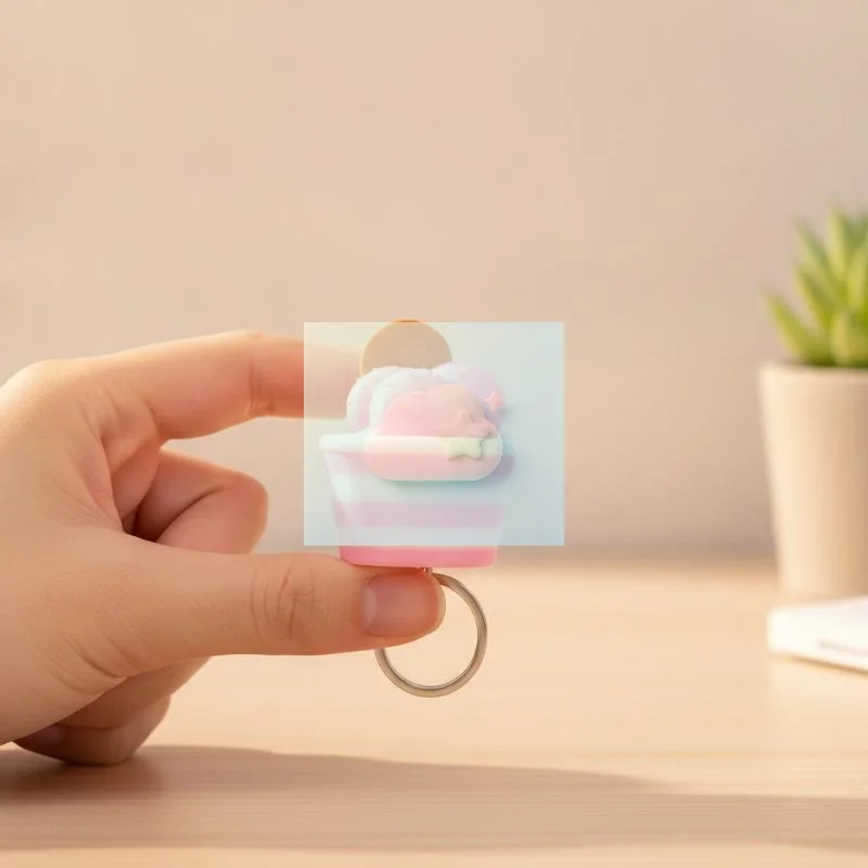 3D Printed Mini Ice Cream Cup Fidget Toy Click Press Stress Relief Toys Cute Simulation Dessert Squeeze Toy For Kids Adult