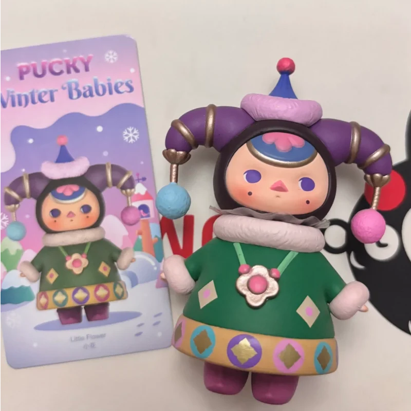 

Pop Mart Pucky Elf Winter Babies Series слепая коробка Guess Bag Mystery Box игрушки куклы милые аниме фигурки украшения Подарочная коллекция