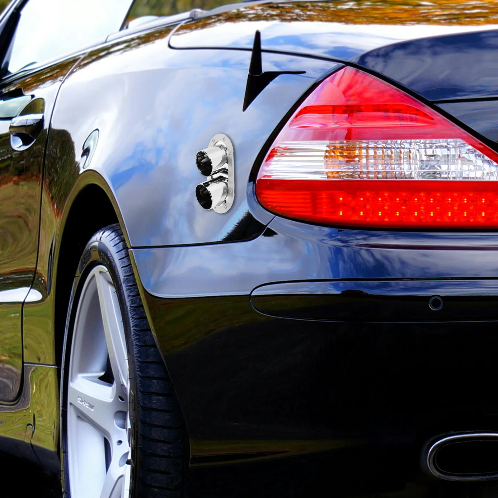 Поддельный выхлоп для бампера автомобиля из ABS-пластика, декоративная трубка