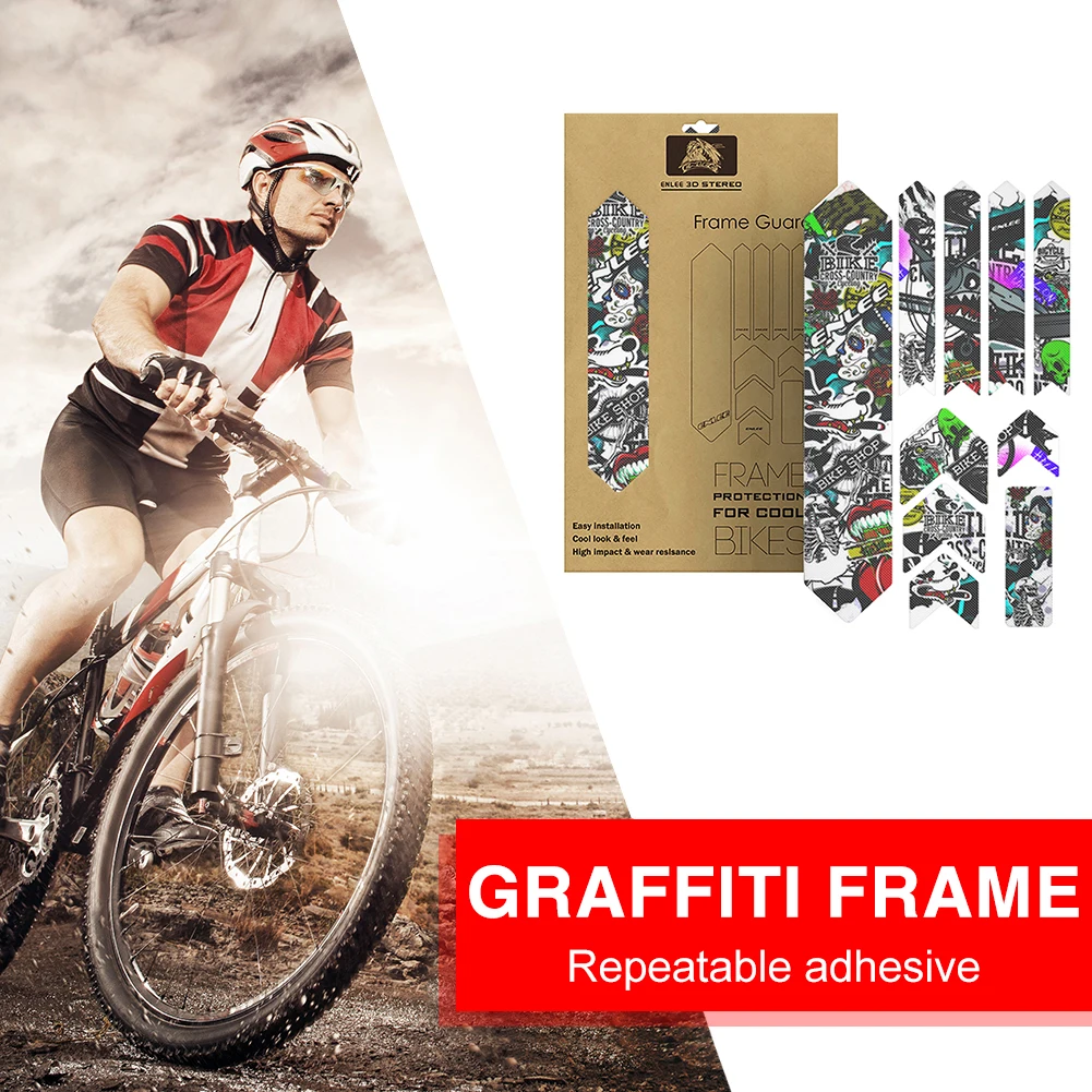 MTB Bicycle Front Fork Frame Guard Stickers Scratch-Resistant Reusable Bike Sticker for Mountain Bike Accessories