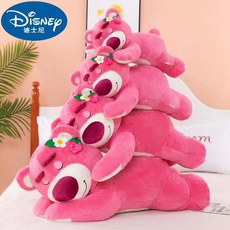 

2025 история игрушек Диснея, милый медведь, клубничный диван, плюшевая подушка, мягкие игрушки для детей, девочек, друзья, фестивали, подарок на день рождения