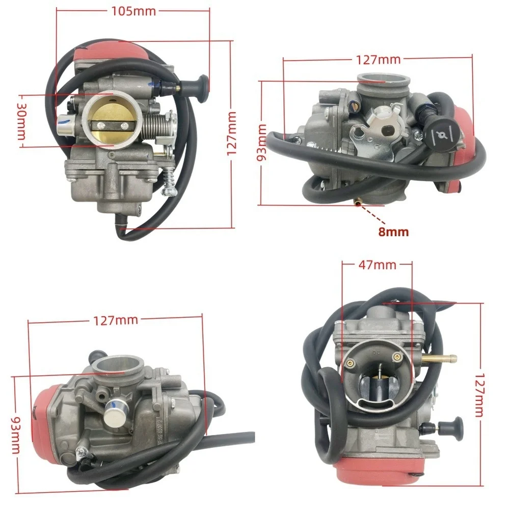 MV30 Carburetor For ATV250 EN250 JS250 QM250GY GXT250 250cc  FOR ATV  Motorcycle Carburetor Replacement Parts For