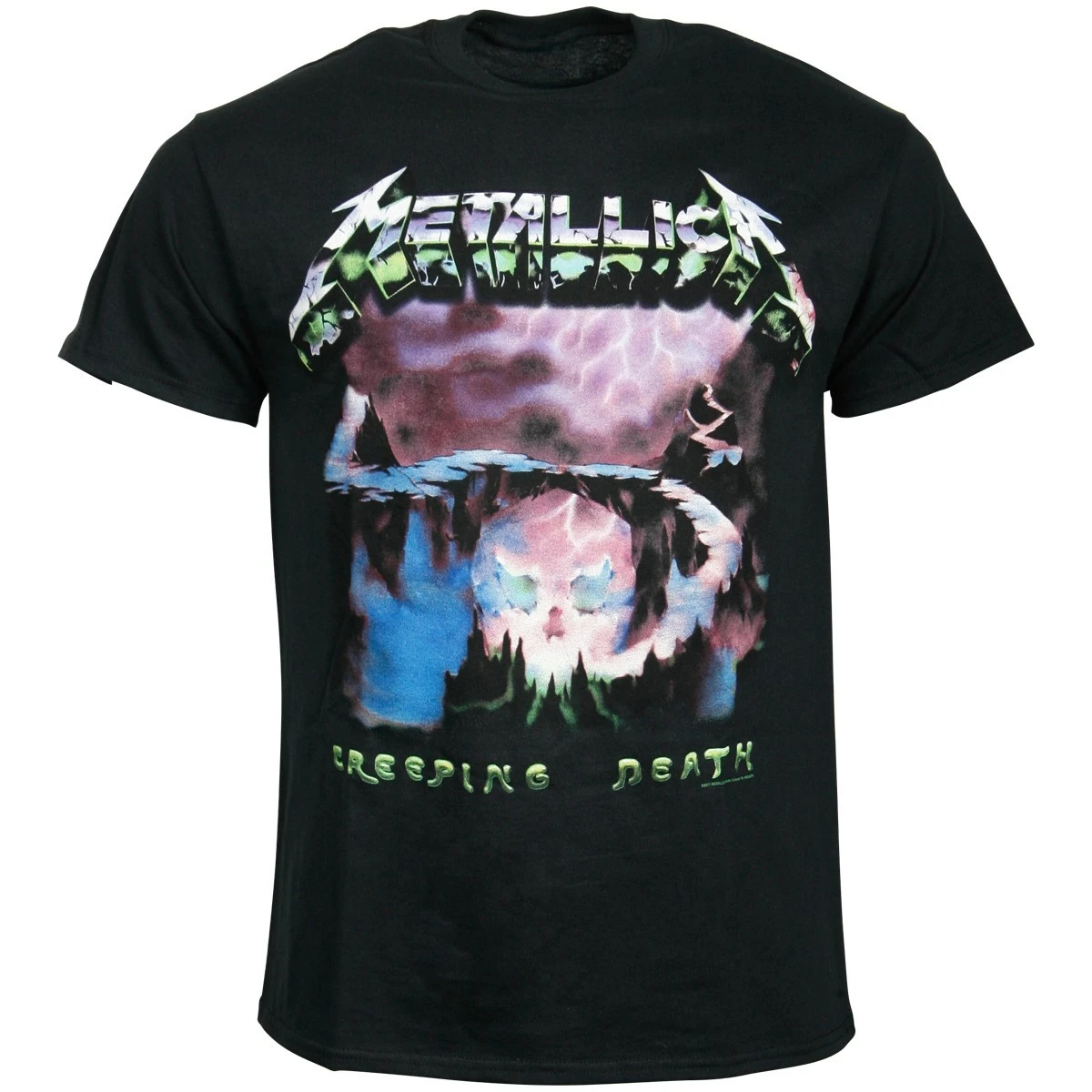 

Metallica Creeping Death T-Shirt Men's and Women's Short Sleeve Vintage Rock Band Tops Trend Brand T-shirt Summer Men Clothing