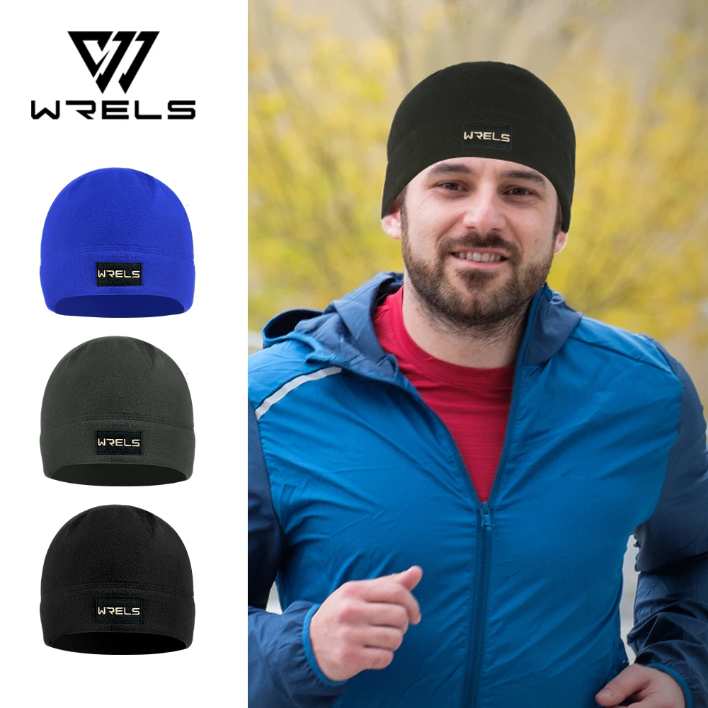 

WRELS Winter Running Hats Windproof Warmer Sport Bonnet Sweat Absorption Quick Drying Warm Ear Protection Sport Cap Running Hat