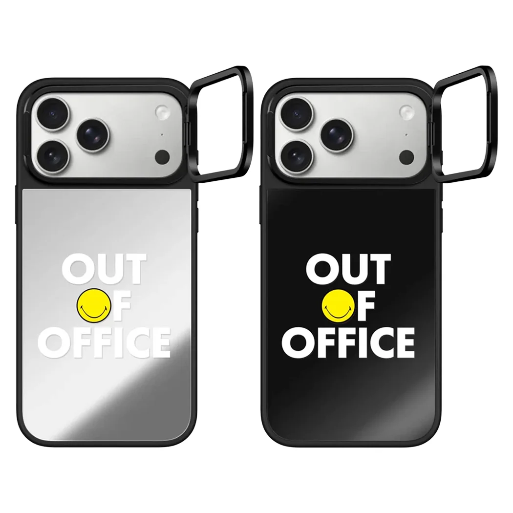 

604075 Camera Ring Stand Mirror Surface Cover for IPhone 14 15 16 17 Pro Max 17 Air Case - Protective Magnetic Case