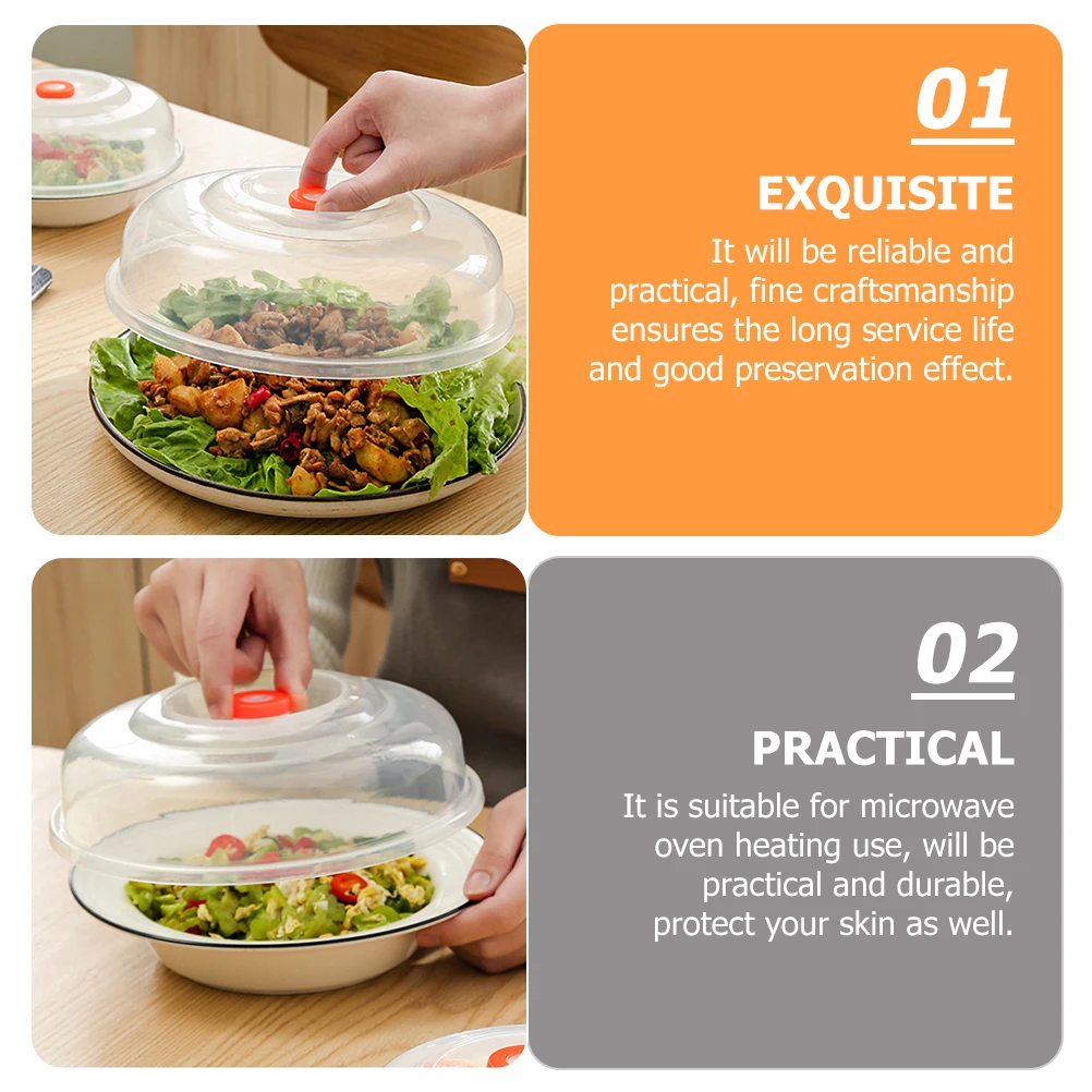 

4Pcs Reliable Oven Covers Microwave Lids Protection for All Foods Including Burgers Chicken Veggies Grilled Salads