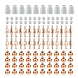 85pcs Plasma Cutter Tip Electrodes Nozzles Kit Air Plasma Cutting Consumable Accessories For CUT-40 CUT-50D CT-312 Welding Tools