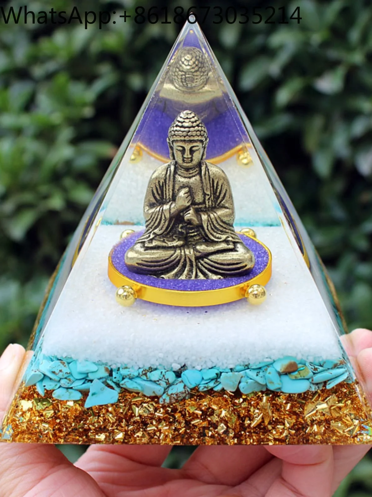 

Popular Buddha Statue, Crystal Crushed Stone, Pyramid, Resin Dropping Glue Handicraft, Home and Desktop Decoration Gifts