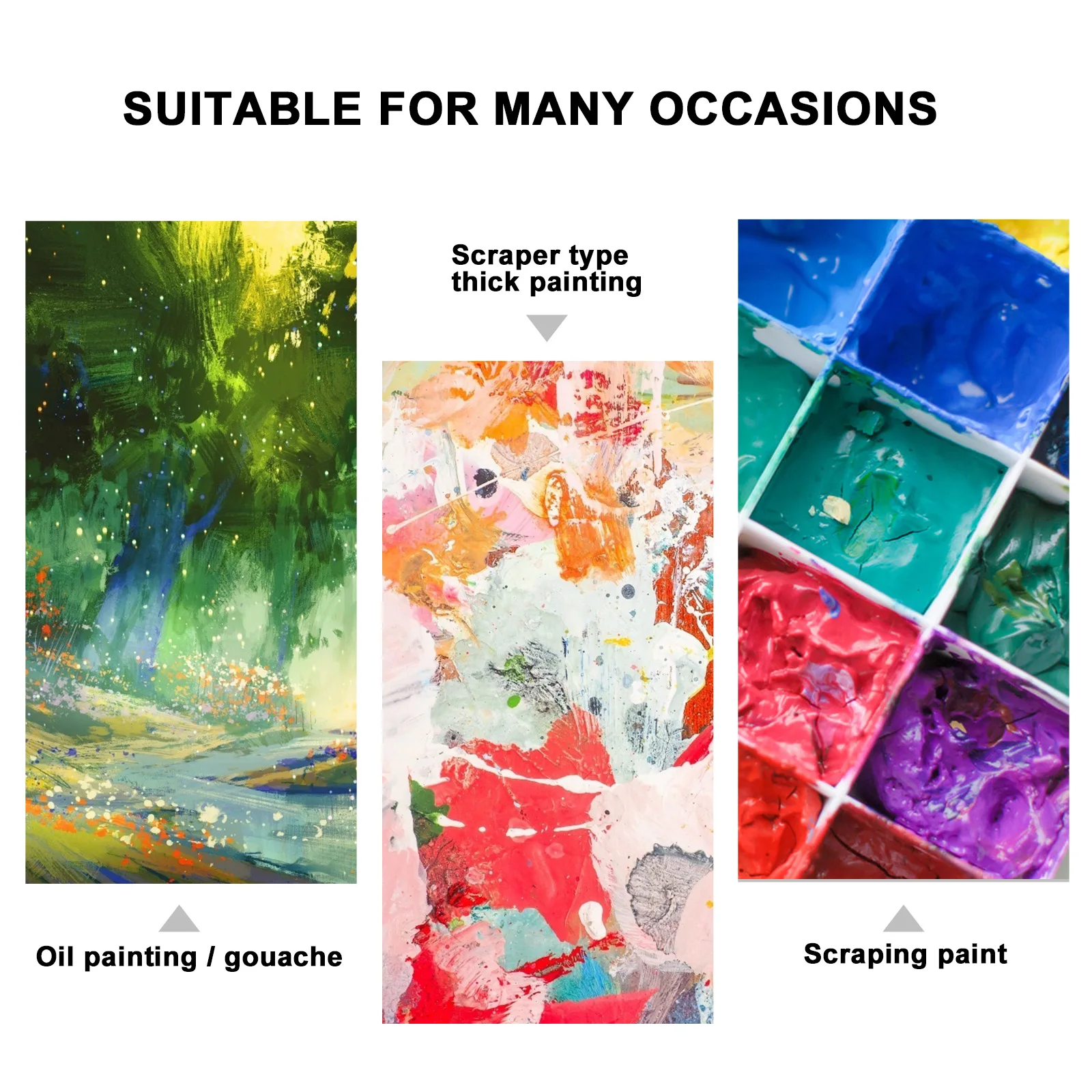 

Oval Palette Set Art Pigment Tray Acrylic Color Mixer DIY Painting Board Trays Fixing Plate Supplies