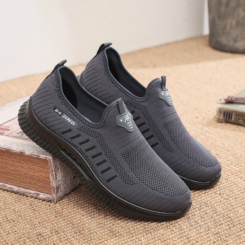 New  Men\'s Casual Shoes Men Summer Style Mesh Flats Men Loafer Creepers Casual High-End Shoes Very Comfortable Shoes 38-47