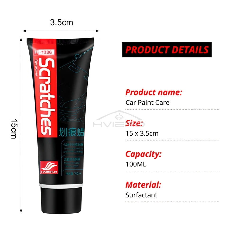 Car Paint Scratch Care Auto Polishing Grinding Motorcycle Automobiles Paste Polish Wax Repair Renovate Polishing Machine Gloss