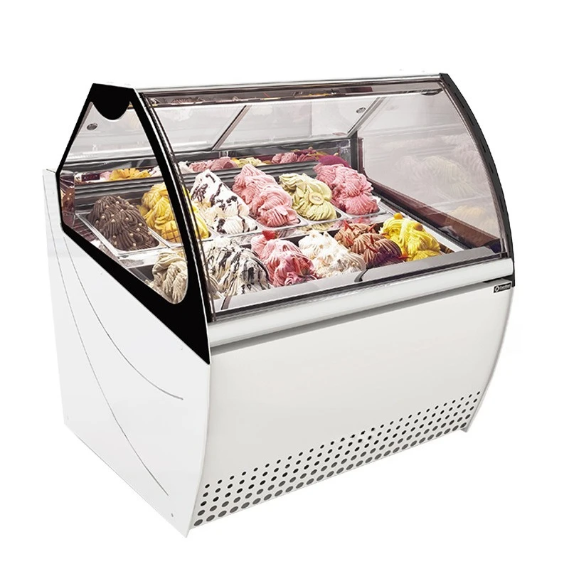 Display cabinet freezer ice cream magic hand frozen low temperature
