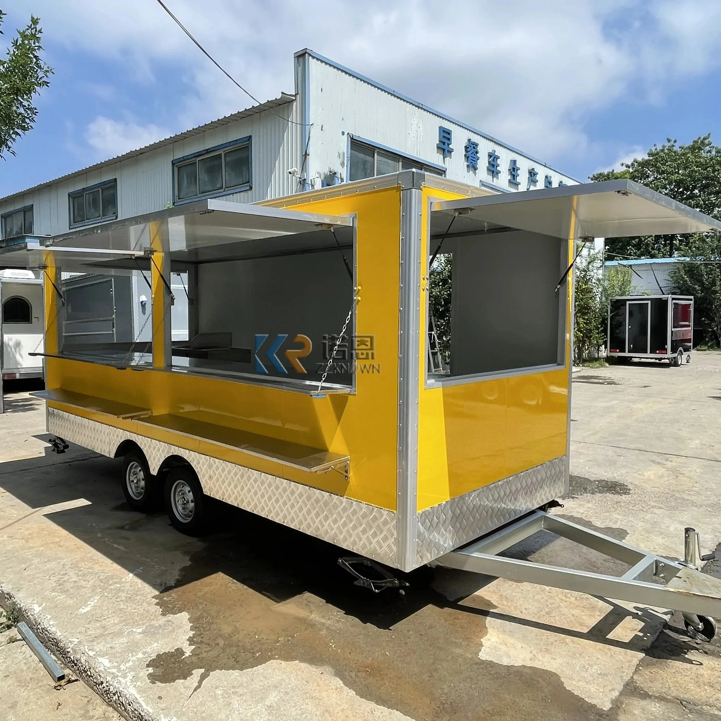 OEM مقطورة طعام متنقلة معدات كاملة مخصصة شاحنة طعام كشك فان الشارع مع شهادة CE DOT