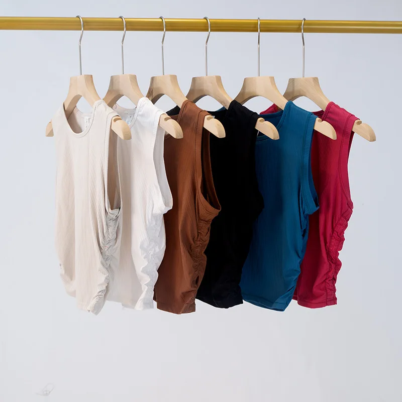 

Женская спортивная рубашка в рубчик, быстросохнущая, эластичная, облегающая, впитывающая пот, майка для йоги, повседневная, удобная, с определением талии для йоги и тренажерного зала