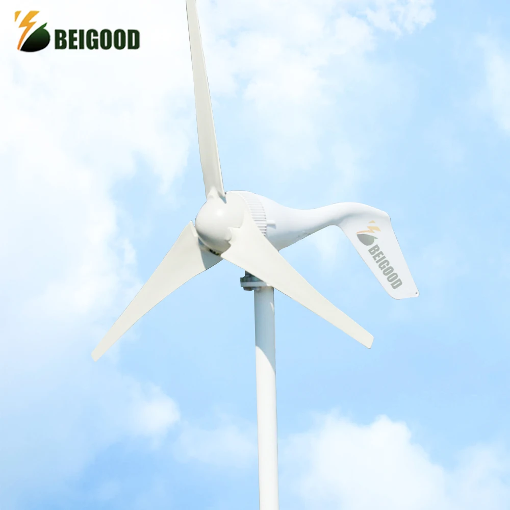 Sale!!l 12v 24v 48v wind turbine with 12V 24V Auto regulator home 400w 1.3m start up three phase AC wind turbine no controller