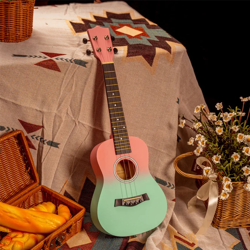 

23 inch gradual change ukulele caseda female beginner children small guitar entry level ukulele dopamine