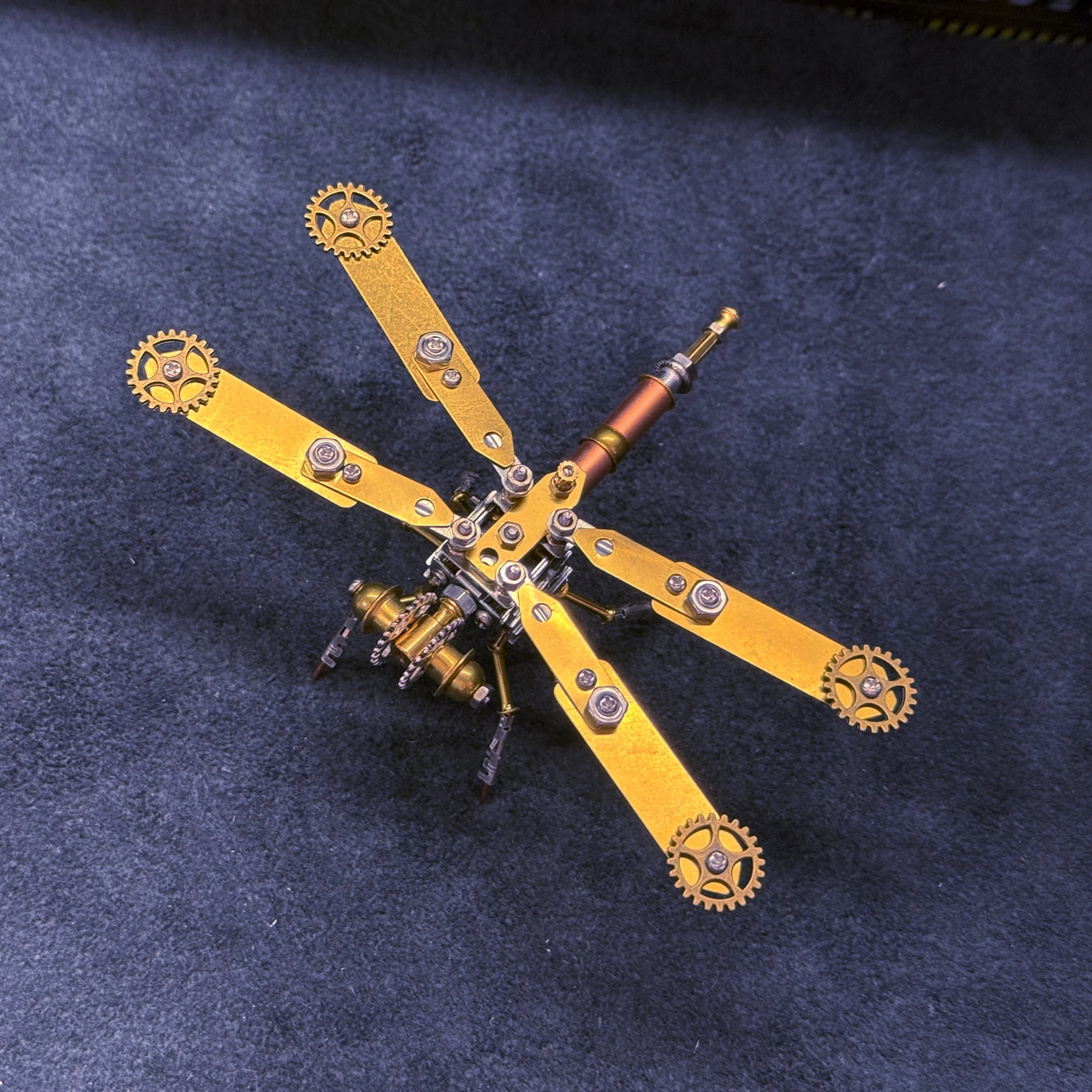 

Металлическая 3D-головоломка «Механическая стрекоза» DIY — Набор для ручной сборки, креативное украшение для рабочего стола и модель-декорация