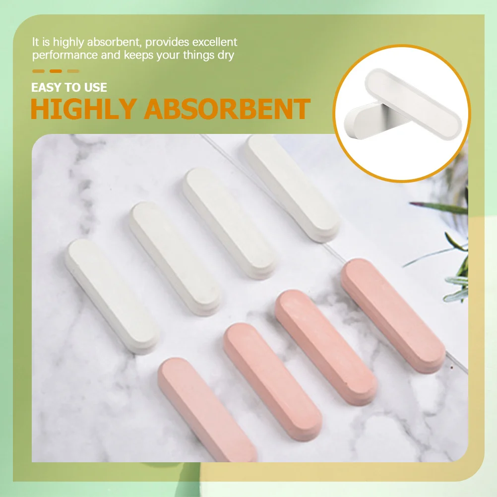 

8Pcs Diatomaceous Earth Drying Stick Absorbent Stick for Food Jar Rice Snacks Moisture Absorbers Dehumidification for Vitamins
