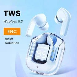 T2 TWS Wireless Earphone Bluetooth 5.3 Headphones Sport Gaming Headsets Noise Reduction Earbuds Bass Touch Control for allphone